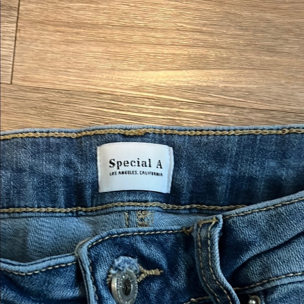 Classic Blue Ripped Skinny Jeans - Picture 2 of 4